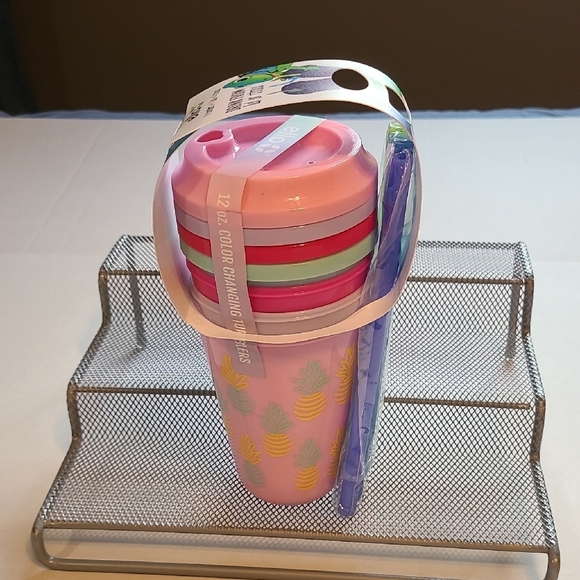 Ello Color Changing Tumblers Set 4 Pack With Straws/Lids New 12 OZ - Picture 5 of 5
